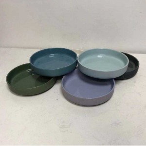 Hot Sell Ceramic Stentware Pasta Shallow Bowls Set