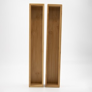 Natural Bamboo Stracking Drawer Organized Set